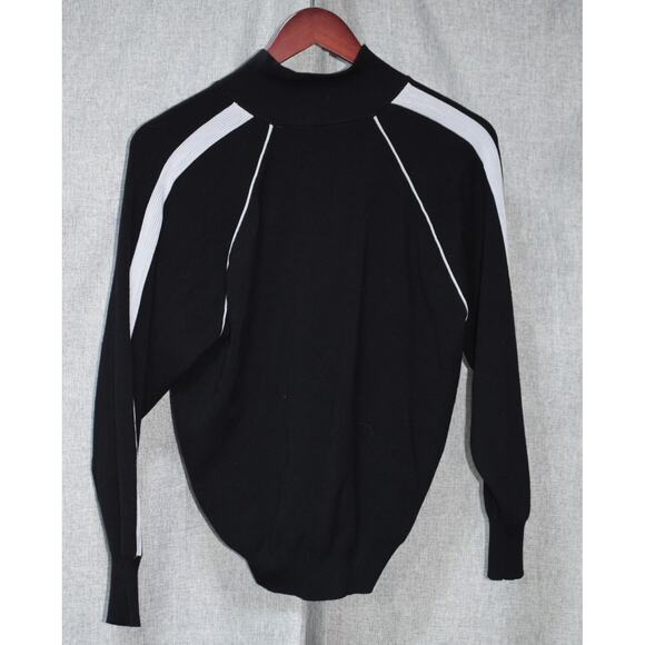 Sandro Paris Black Zip-Up Track Sweater & Pant Set - Picture 3 of 5